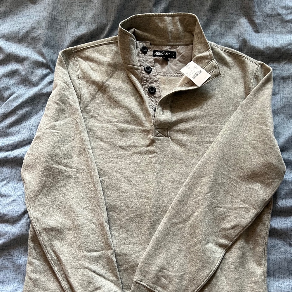 J. Crew Mercantile medium fleece pull over